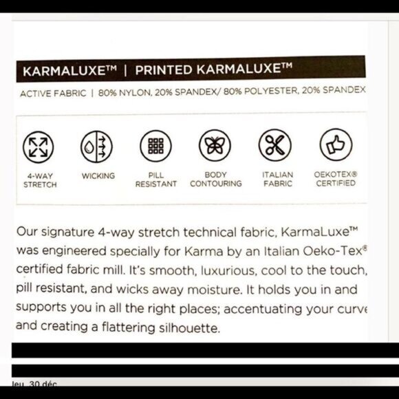 Compression high waist yoga capri leggings NWT grey size M - Picture 11 of 12